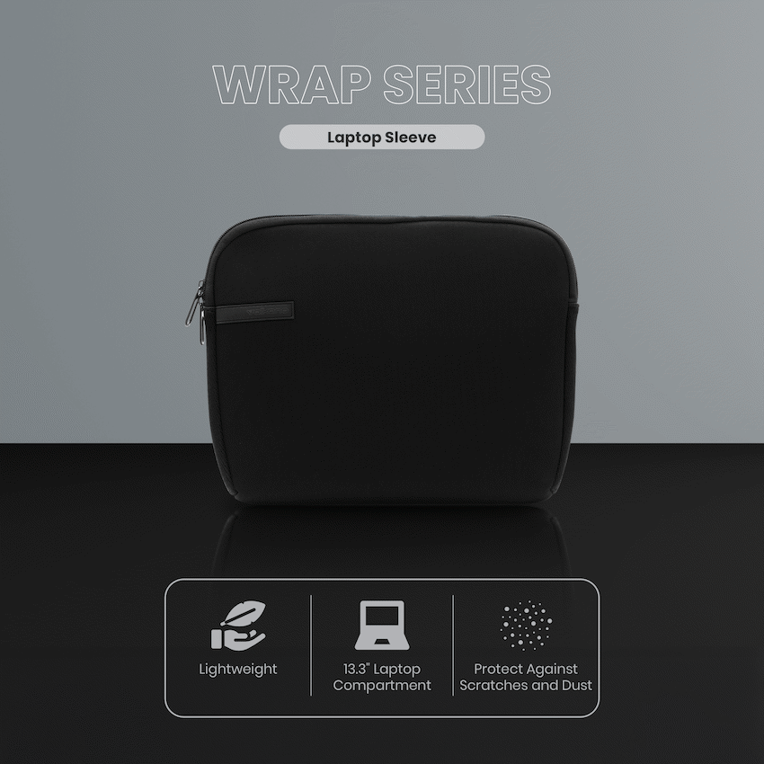 Volkano Wrap series 13.3" Laptop sleeve Black - Image 15