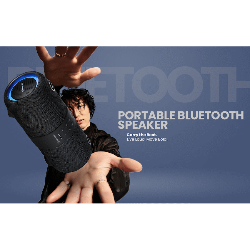 VolkanoX Python Series Bluetooth Speaker - Black - Image 12
