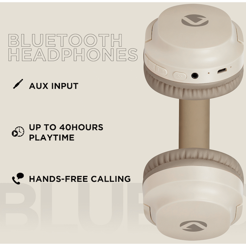 Volkano Pebble Series Bluetooth Headphones - Khaki - Image 7