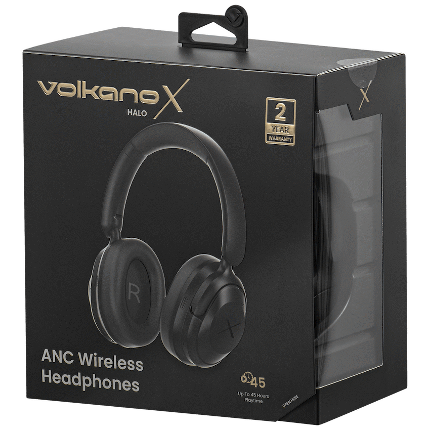 VolkanoX Halo ANC Bluetooth Headphone - Black - Image 21