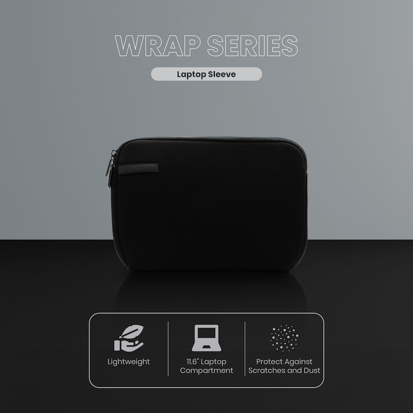 Volkano Wrap series 11.6" Laptop sleeve Black - Image 18