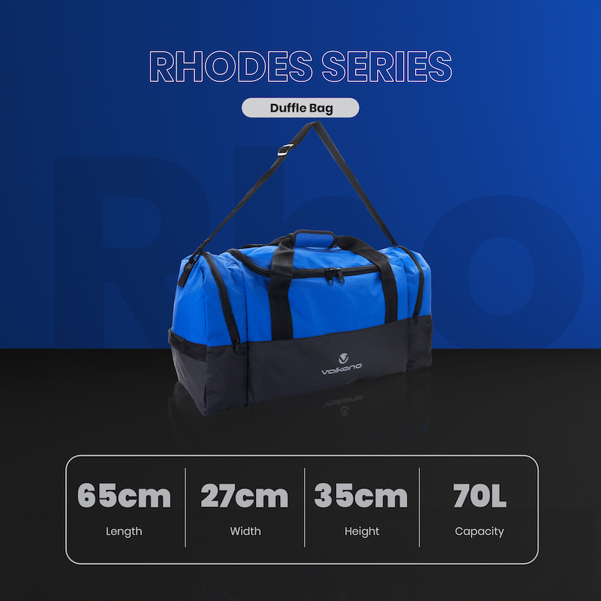 Volkano Rhodes 70l Duffle - Blue - Image 10