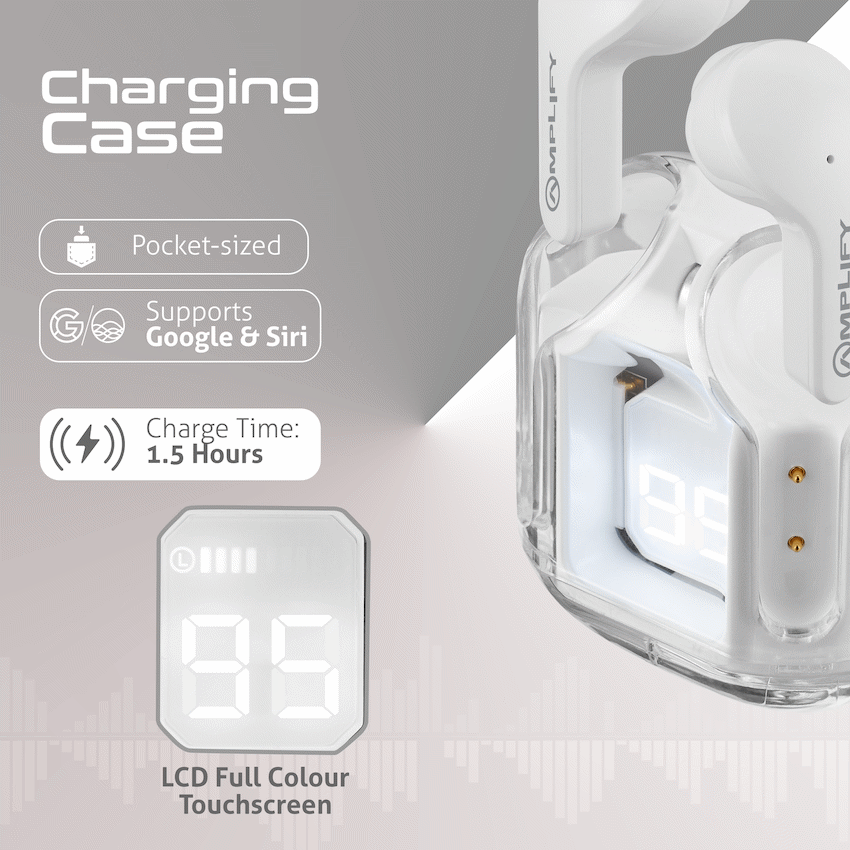 Amplify Lumina Series TWS Earphones - White - Image 9