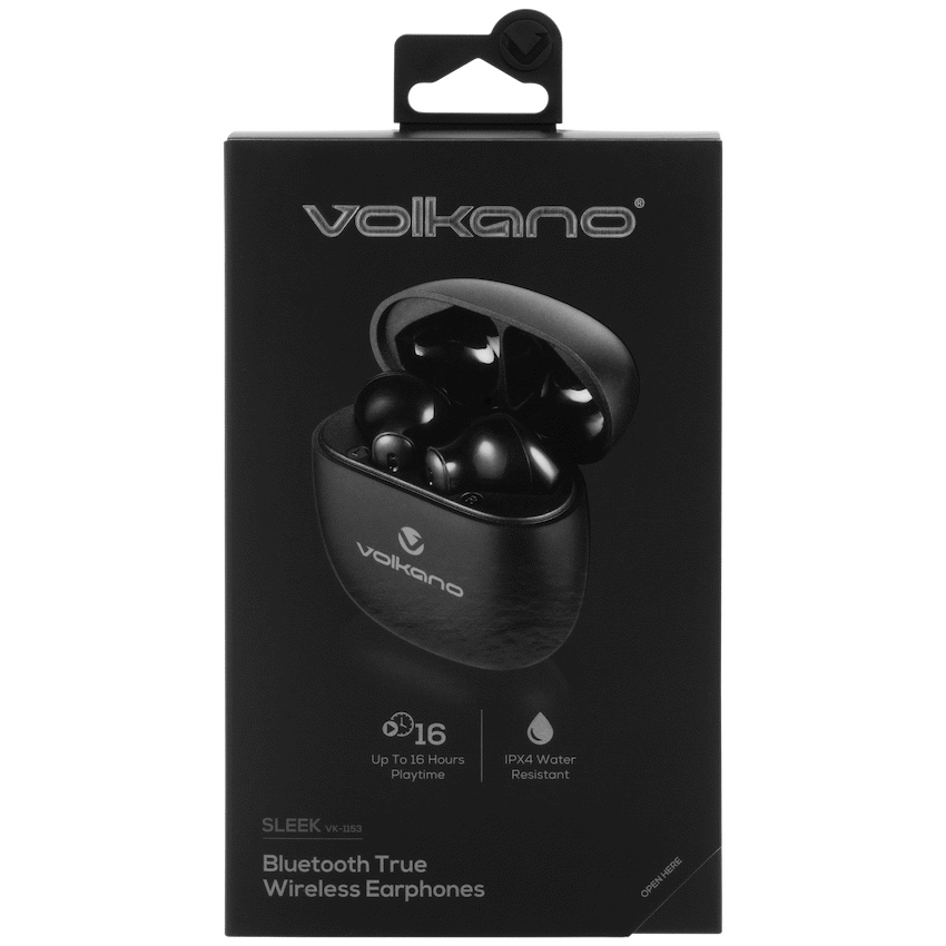 Volkano Sleek Series TWS Earphones - Black - Image 4