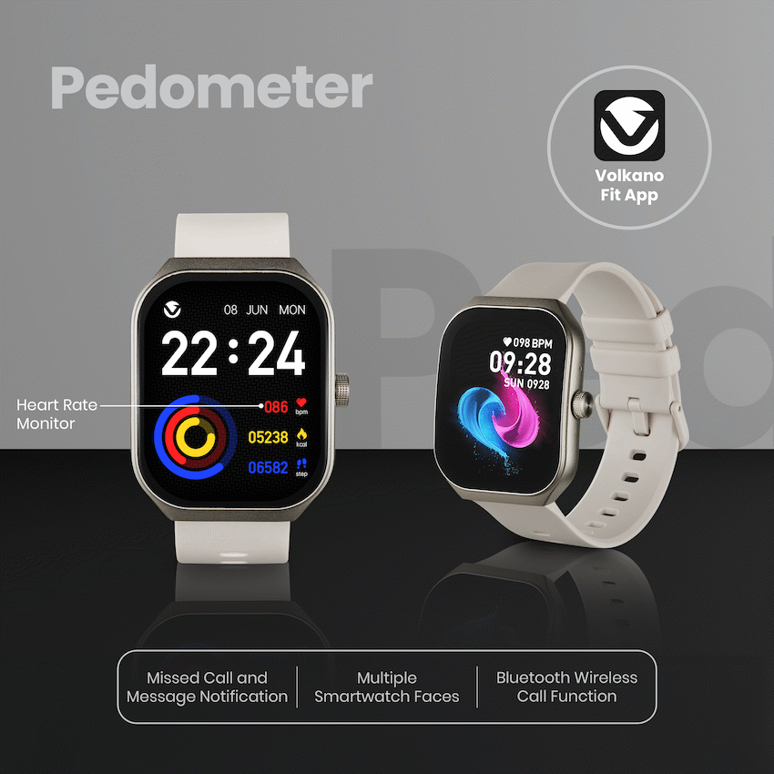 Volkano Spirit Series Smart Watch - Starlight Silver - Image 6