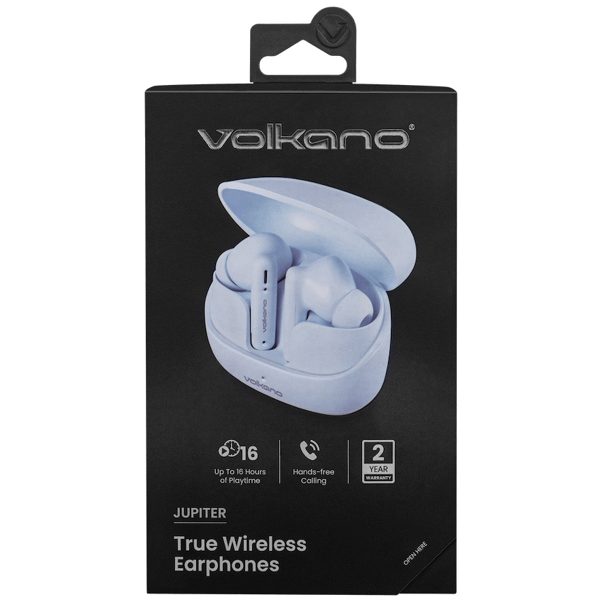 Volkano Jupiter Series TWS Earphones - Pastel Blue - Image 9