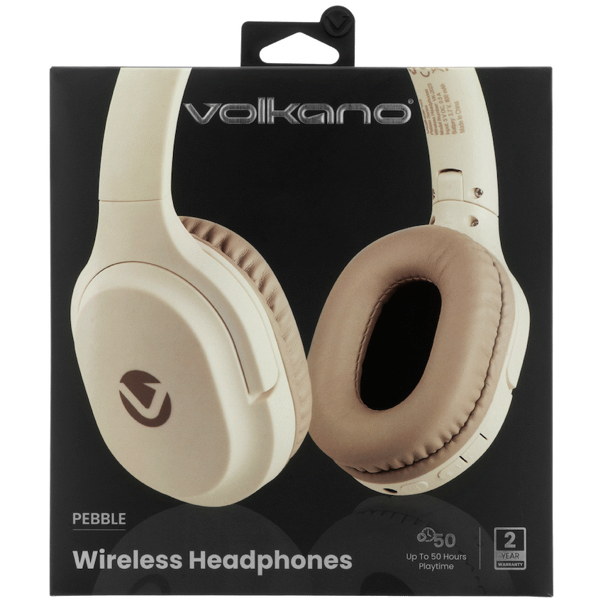 Volkano Pebble Series Bluetooth Headphones - Khaki - Image 12