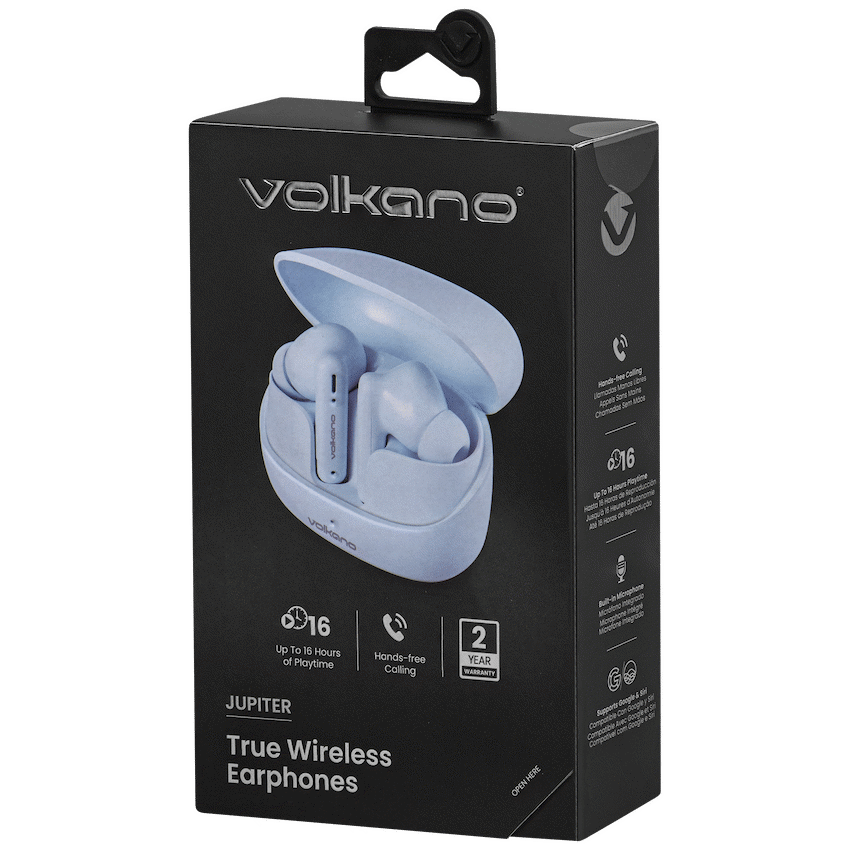 Volkano Jupiter Series TWS Earphones - Pastel Blue - Image 12