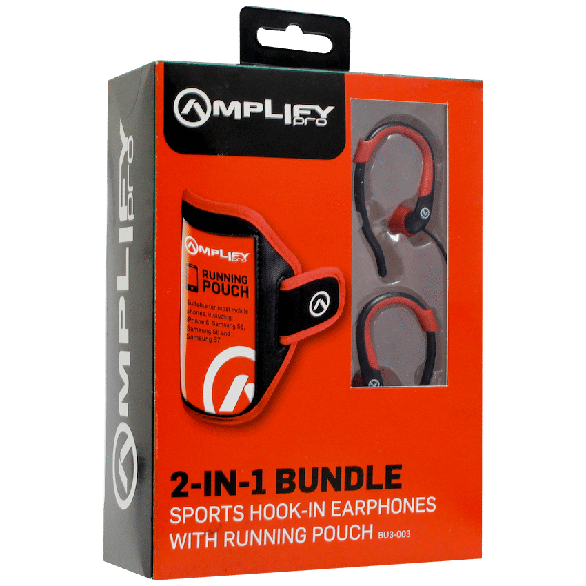 Amplify 2-IN-1 Bundle Jogger series earphones with pouch - Image 2