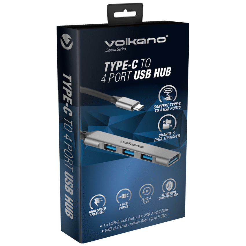 Volkano Expand Series Type-C to 4-Port USB Hub - Image 2