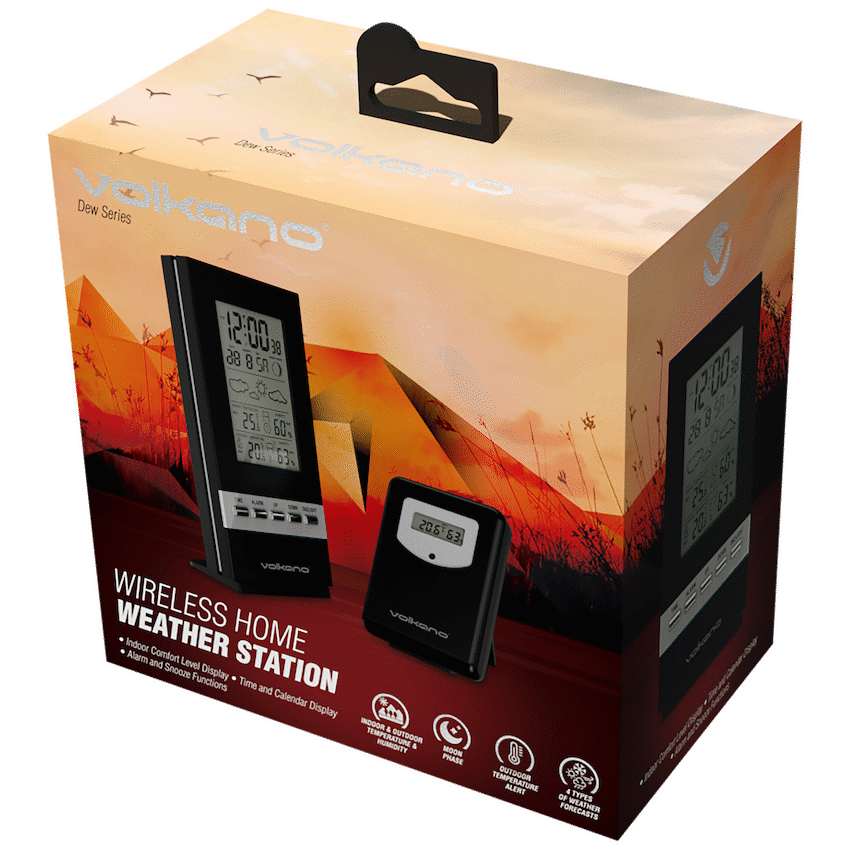 Volkano Dew Series Weather Station - Black - Image 2