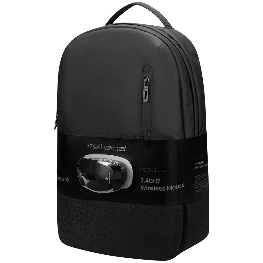 Volkano Focus Series 15.6" Laptop Backpack and Wireless Mouse - Image 2