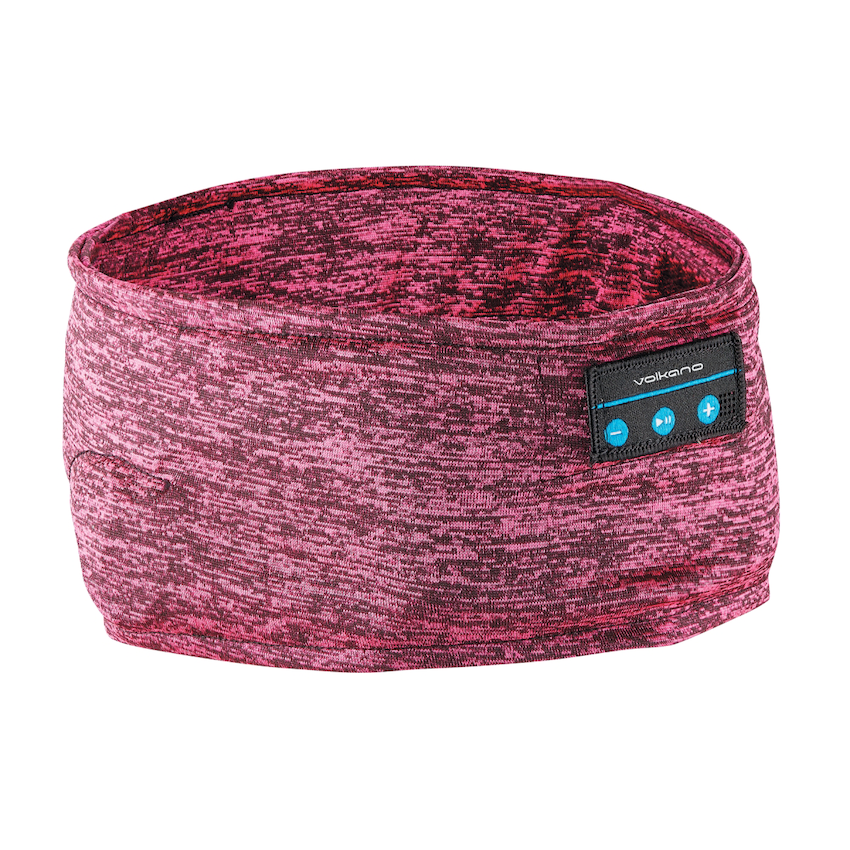 Volkano Lucid Series Bluetooth Headband Headphones - Red - Image 2