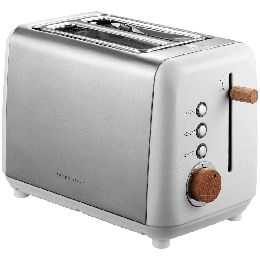 Boden Stark Anson Collection 2 Slice SS Toaster - White - Image 3
