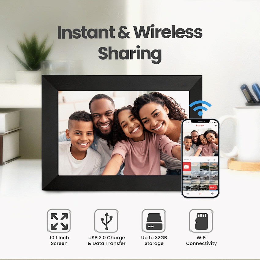 Volkano Scene Series 10.1" Smart Photo Frame with Built-In Frameo Software - Image 3