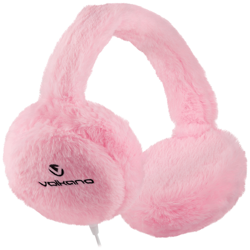 Volkano Kids Llama Series Wired Headphones with Case - Pink - Image 3