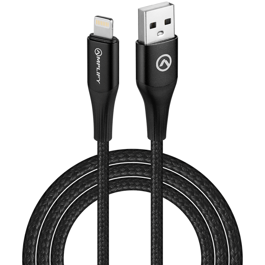 Amplify Linked Series USB to Lightning Braided Cable - Black 1m - Image 2