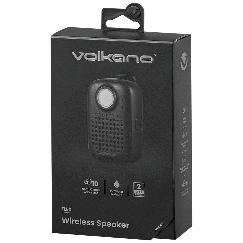 Volkano Flex Bluetooth Wireless Speaker - Black - Image 3