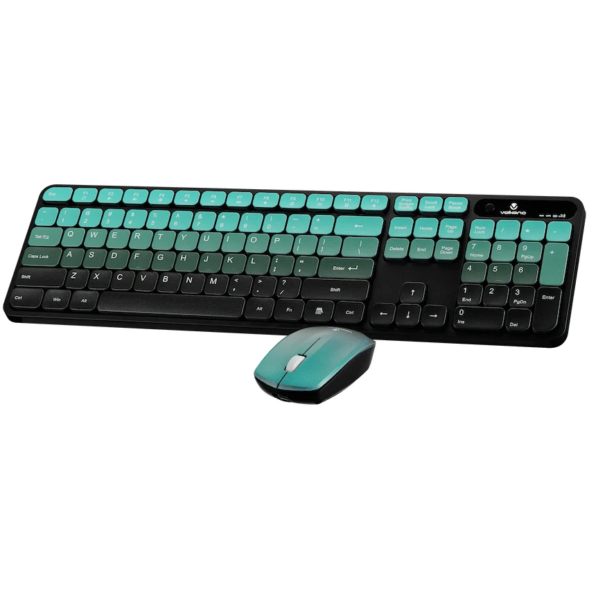 Volkano Prism Series Bluetooth Wireless Keyboard and Mouse - Teal - Image 10