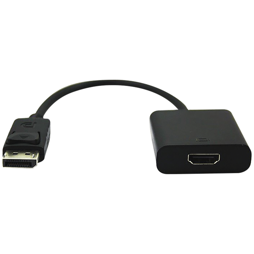 Volkano Port Series DisplayPort to 4K HDMI Converter 10cm - Black - Image 2