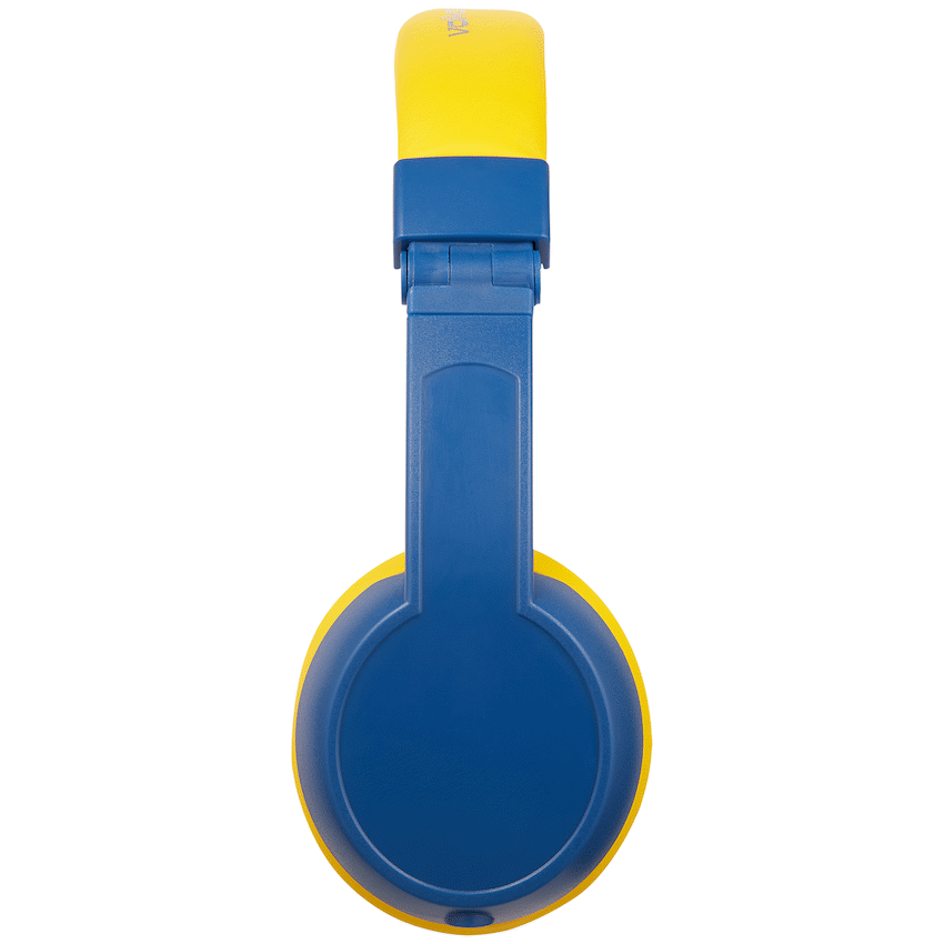 Volkano Sidekick Series Wired Kiddies Headphones with Share Port - Yellow/Blue - Image 2