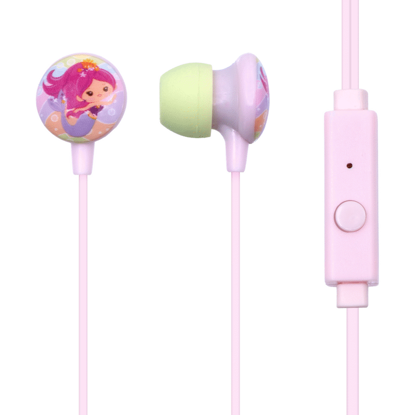 Volkano Kiddies Series Earphones with Keychain - Mermaid - Image 3