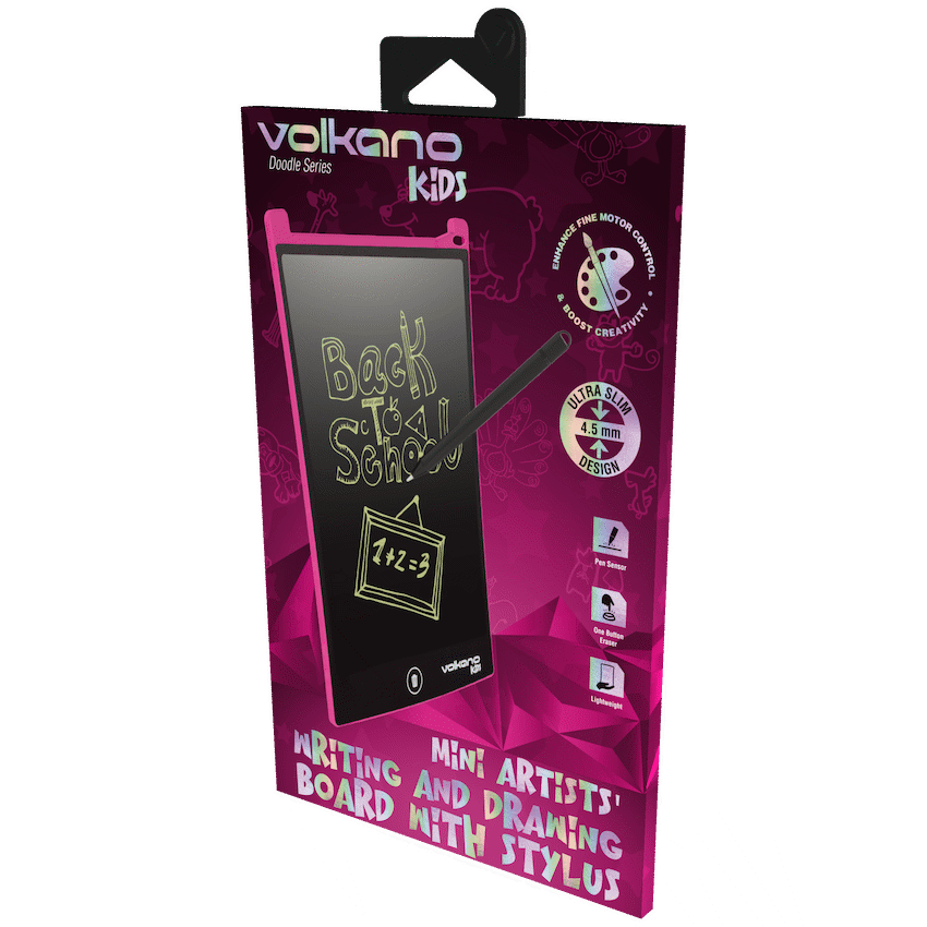 Volkano Kids Doodle Series 8.5" Writing and Drawing Board - Pink - Image 3