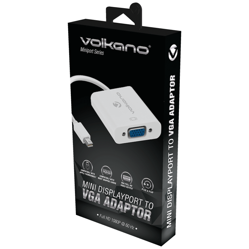 Volkano Miniport series Mini Displayport to VGA socket adaptor - Image 2