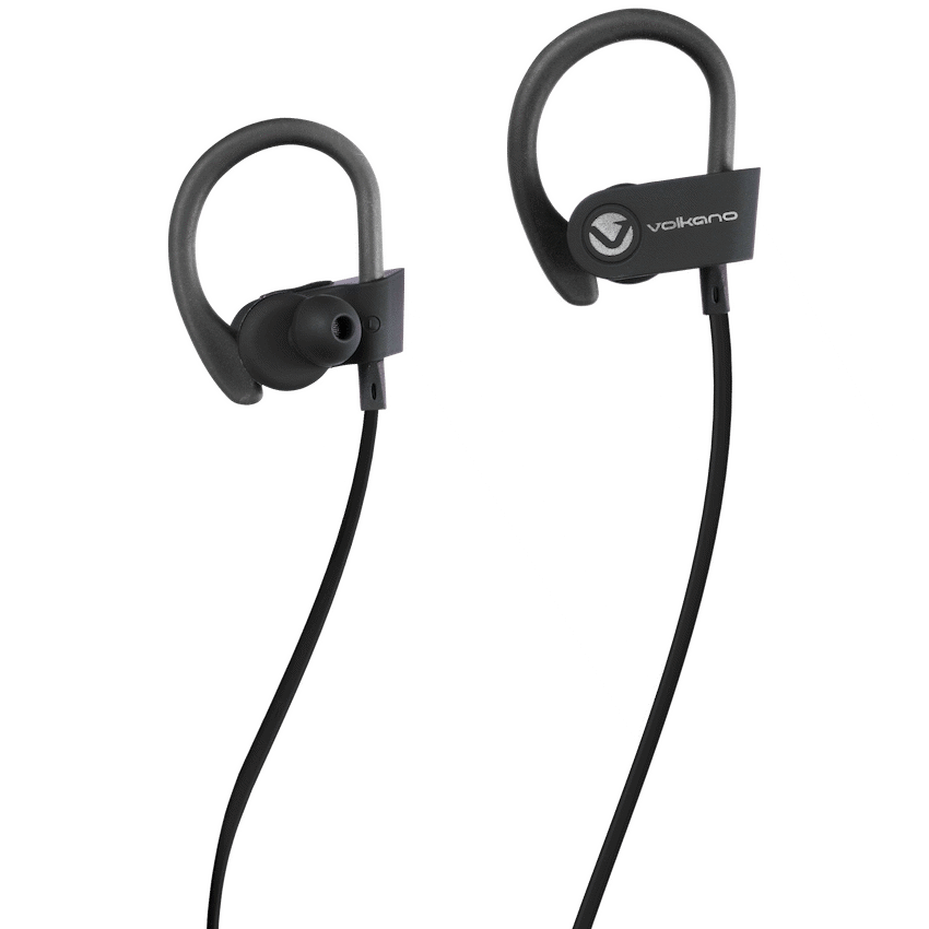 Volkano Race Series Bluetooth Sport Earhook Earphones - Black - Image 3