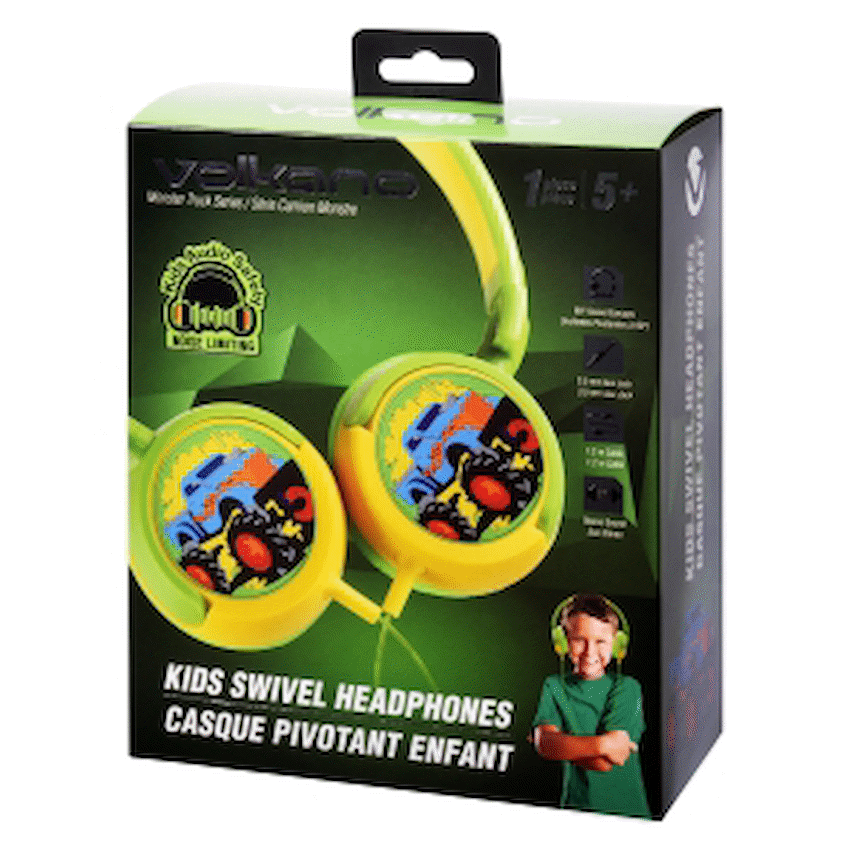 Volkano Kiddies Headphones - Boys Monster Truck - Image 2