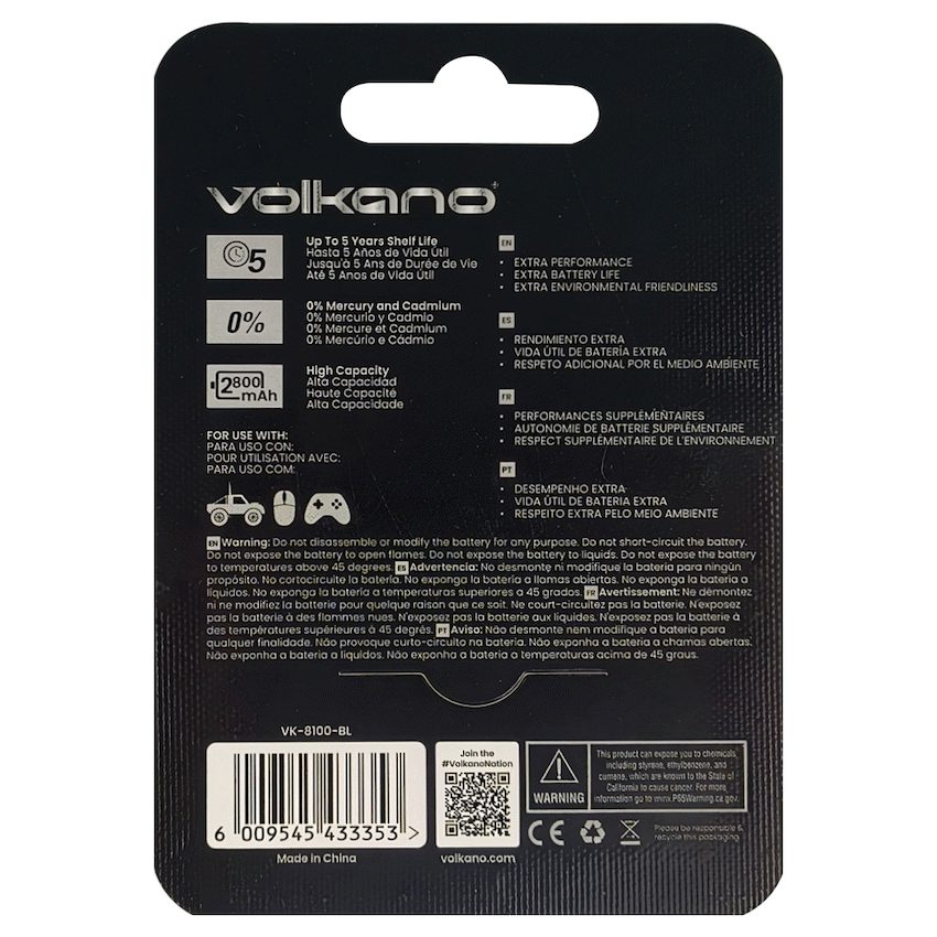 Volkano Extra series Alkaline Batteries AA pack of 4 - Image 3