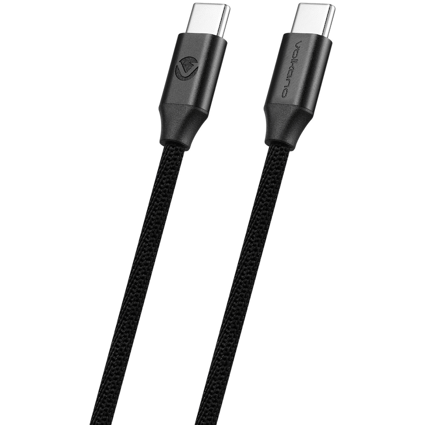 Volkano Weave Series Type-C to Type-C Cable 3m 60w - Black - Image 3