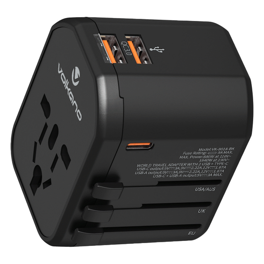 Volkano Worldwide Series Travel Adapter PD 25w + QC - Image 4