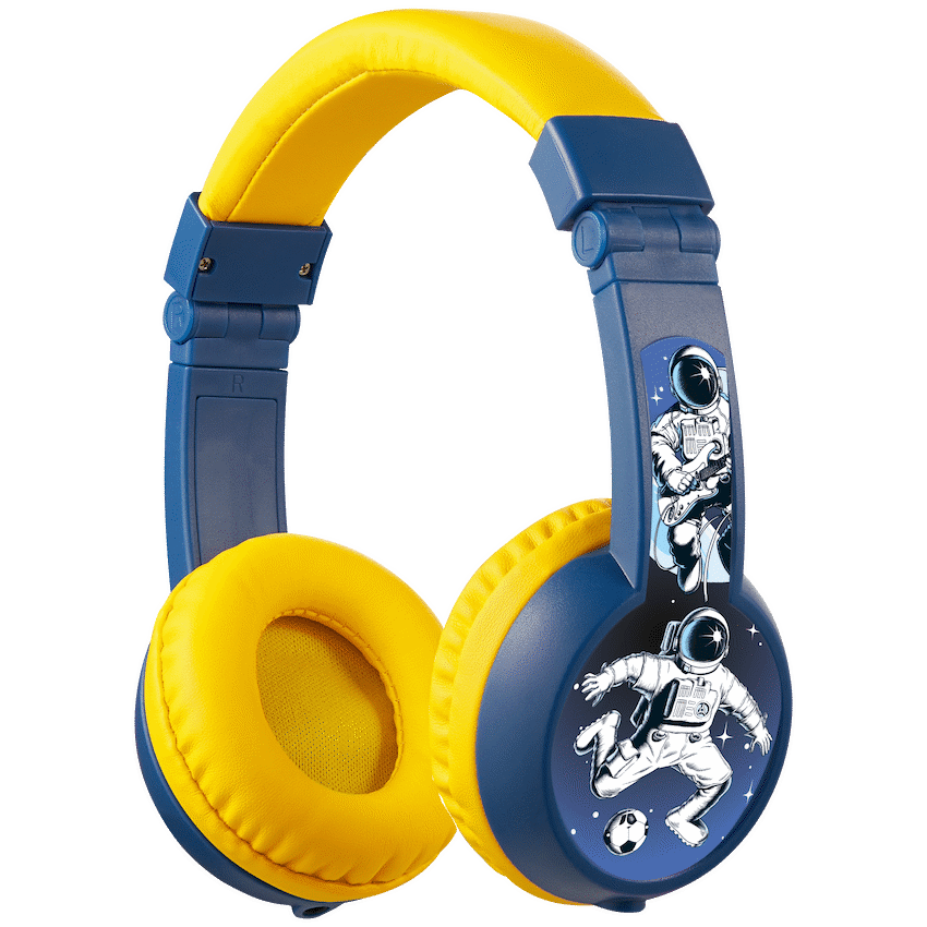Volkano Sidekick Series Wired Kiddies Headphones with Share Port - Yellow/Blue - Image 18