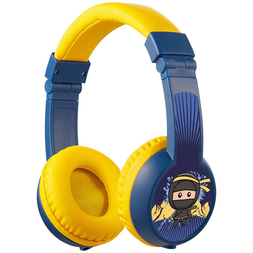 Volkano Sidekick Series Wired Kiddies Headphones with Share Port - Yellow/Blue - Image 22