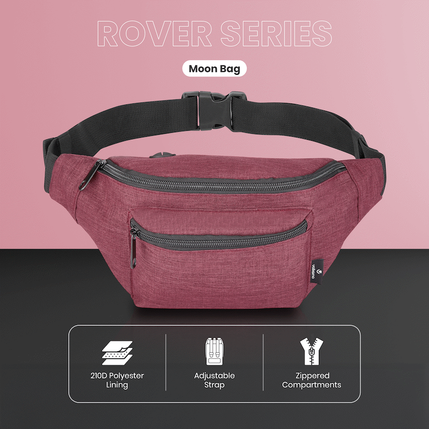Volkano Rover Moon Bag - Red - Image 4