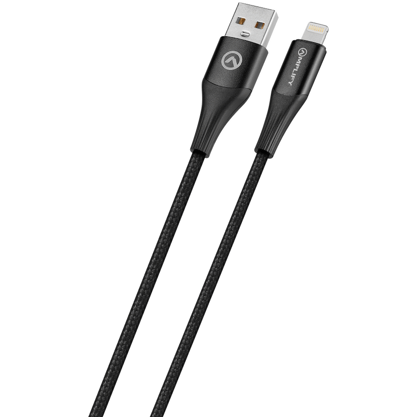 Amplify Linked Series USB to Lightning Braided Cable - Black 1m - Image 4