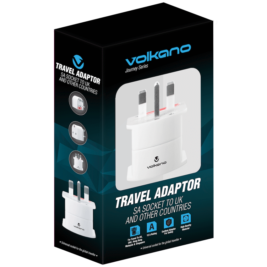Volkano Traveller SA series travel plug UK/other socket to 15A SA plug - Image 4