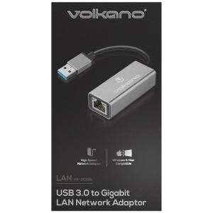 Volkano Lan Series USB 3.0 to Gigabit LAN Network Adaptor