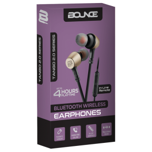 Bounce Tango 2.0 BT Earphone - Black/Gold