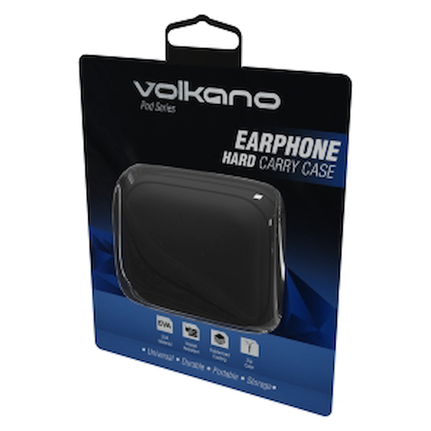 Volkano Pod Series Earphone Case - Black - Image 3