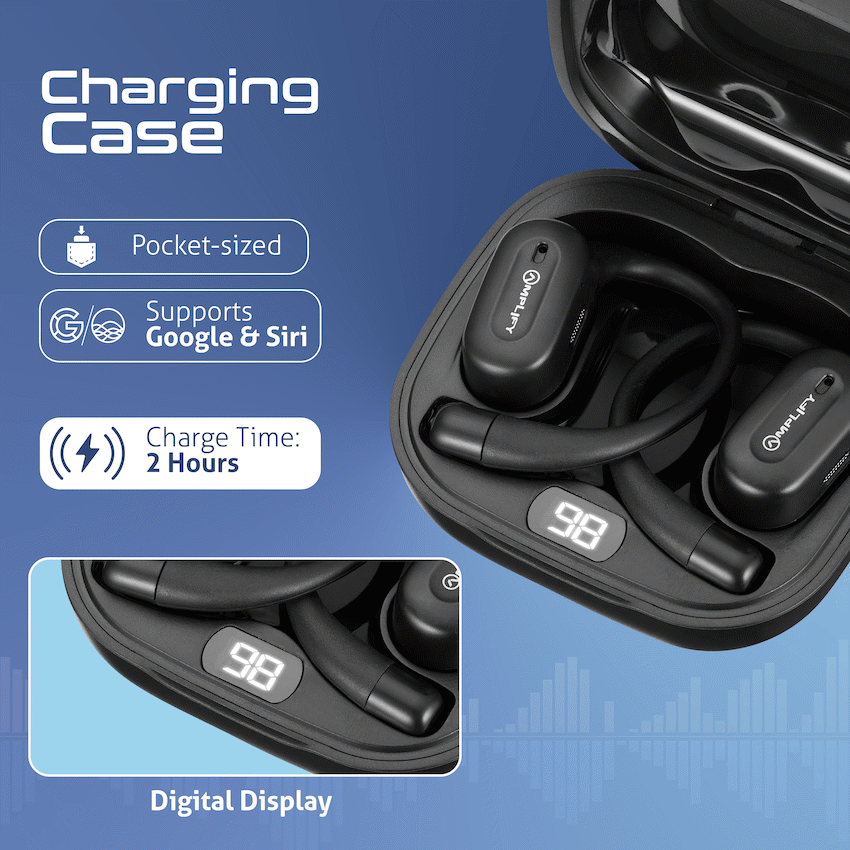 Amplify Move Series Air Conduction TWS Earphones - Black - Image 5