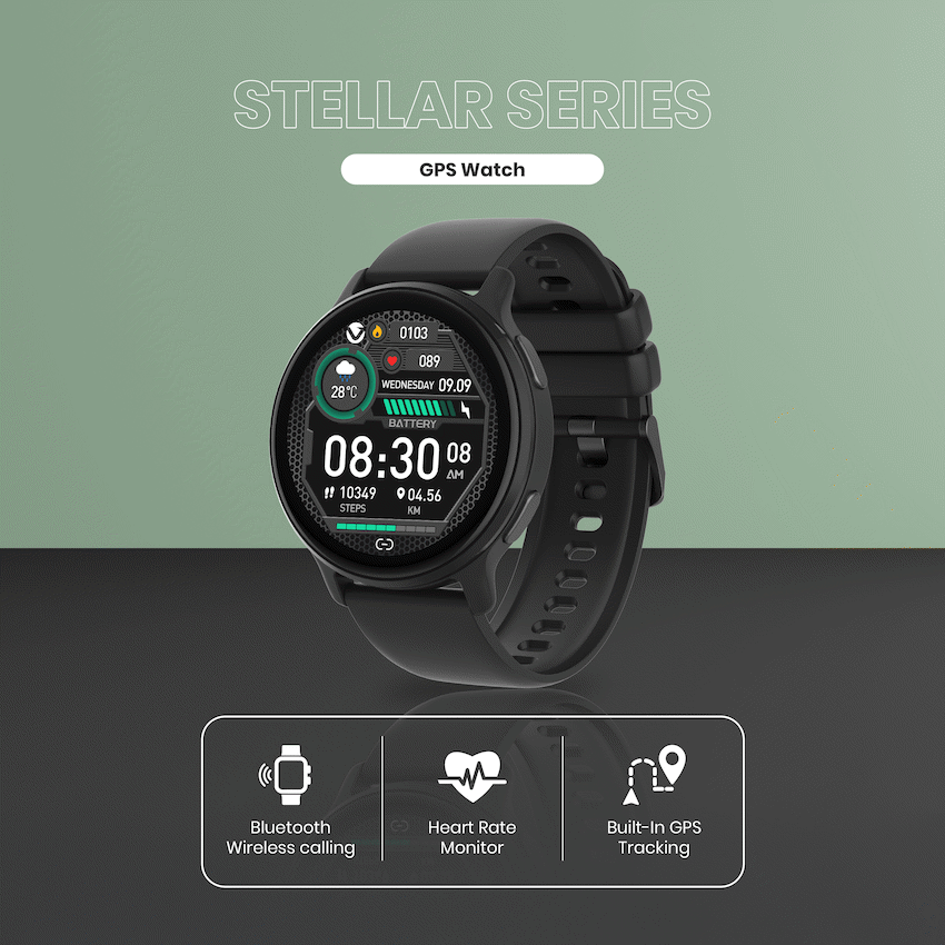 Volkano Stellar Series GPS Watch - Black - Image 4
