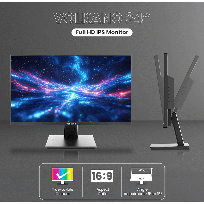 Volkano 24-inch Full HD IPS Monitor with HDMI/VGA, 100 Hz - Image 5