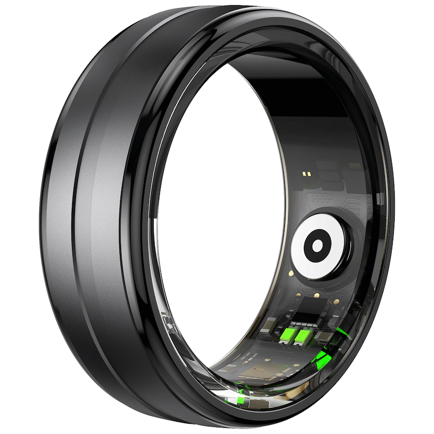 Volkano Ring Series Smart Ring with Charge Case - Black 20.6mm - Image 7