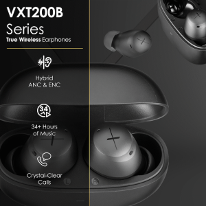 Volkano X VXT200B True Wireless Earphones with Hybrid Active Noise Cancelling