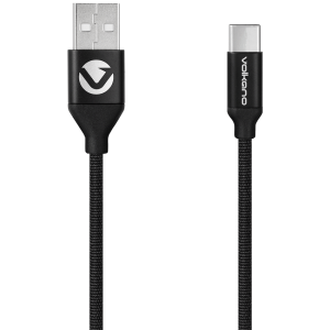 Volkano Weave Series Braided Type-C Cable 1.2m 60w - Black