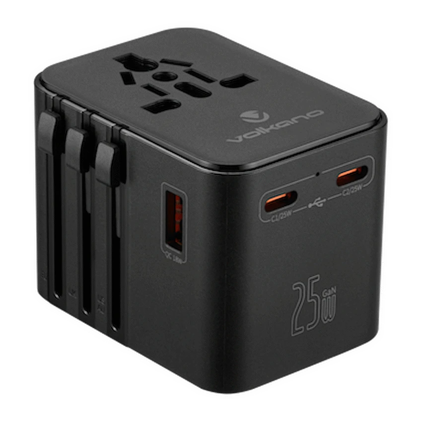 Volkano Worldwide Series Travel Adapter PD 25w + QC - Image 2