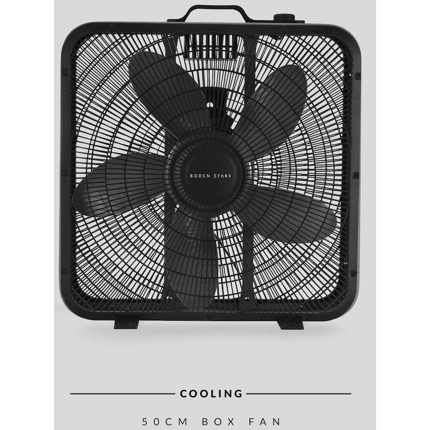 Boden Stark 50cm Box Fan - Black - Image 18