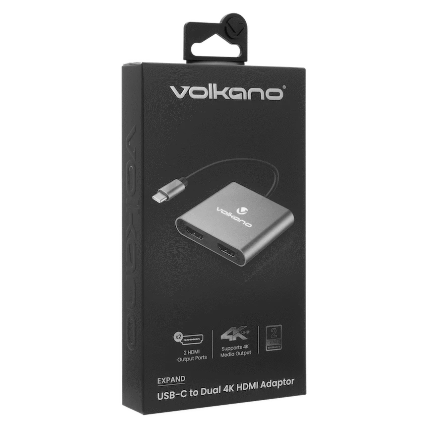 Volkano Expand Series USB-C to Dual 4K HDMI Adaptor - Image 2